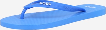 BOSS Black - Sandalias de dedo 'Pacific' en azul: frente