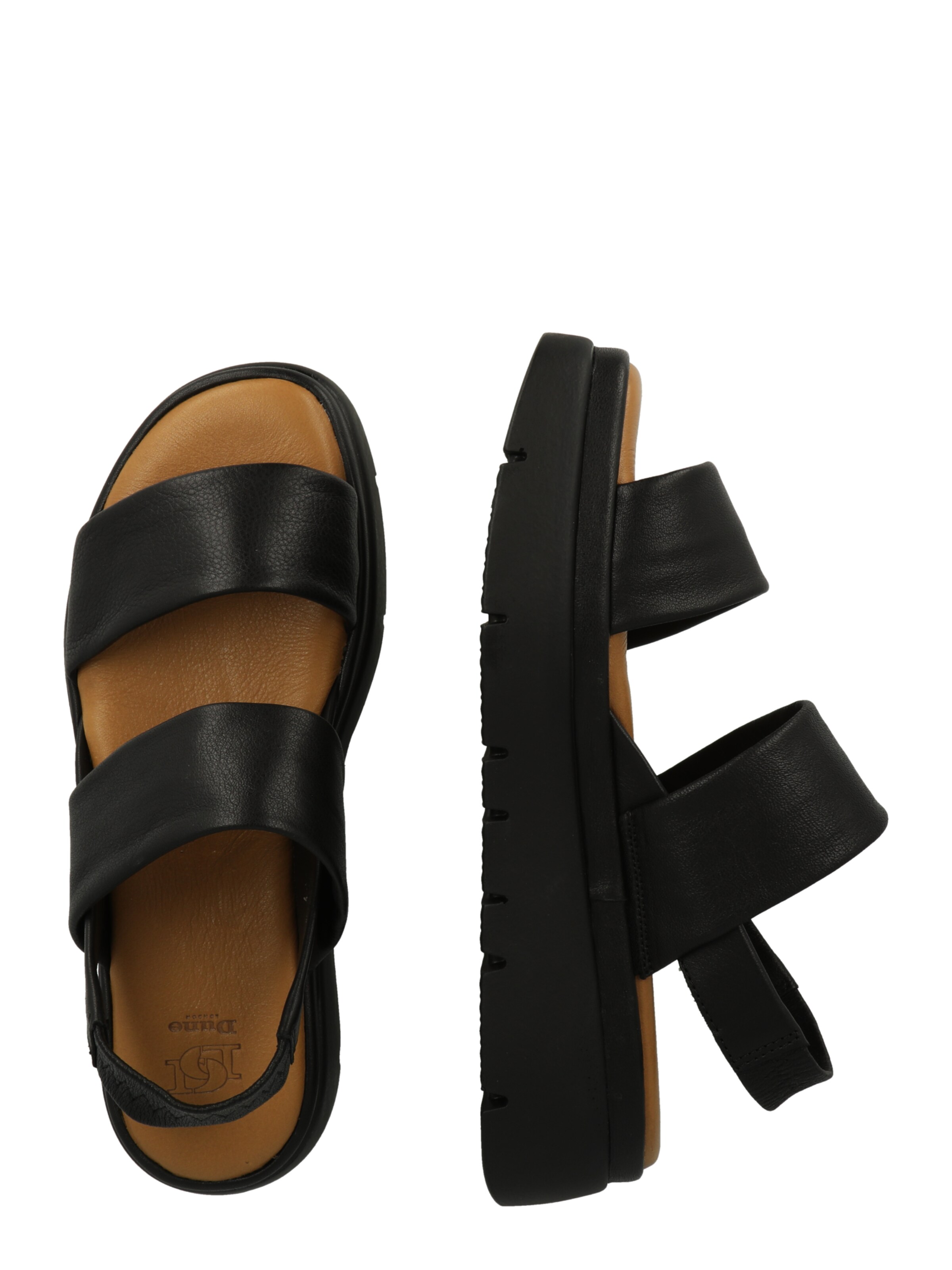 Dune LONDON Sandals 'Location' in Black