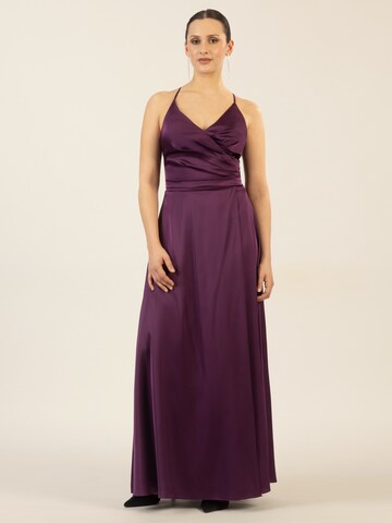 APART Evening Dress in Brown: front