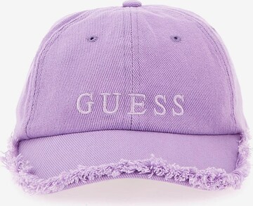 GUESS Cap in Purple: front