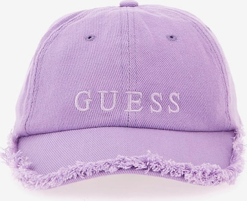 GUESS Cap in Purple: front