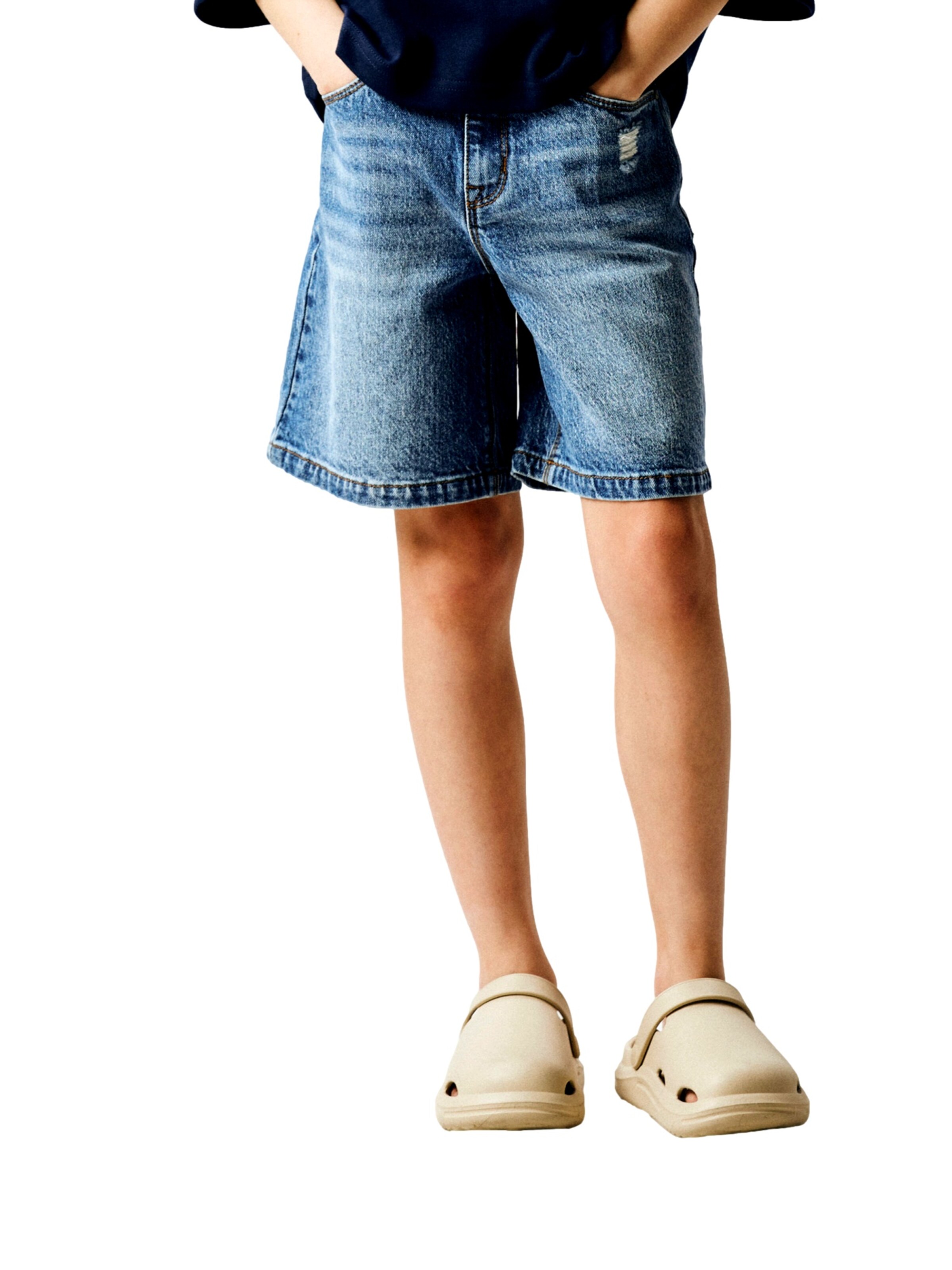 Regular Pantalon 'Rose' NAME IT en bleu : devant