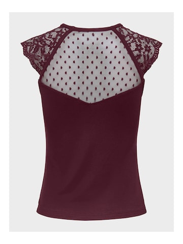 Haut 'ONLEMILIE' ONLY en rouge