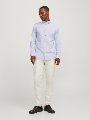 JACK & JONES Slimfit Παντελόνι τσίνο 'JPSTMarco JJFury' σε γκρι