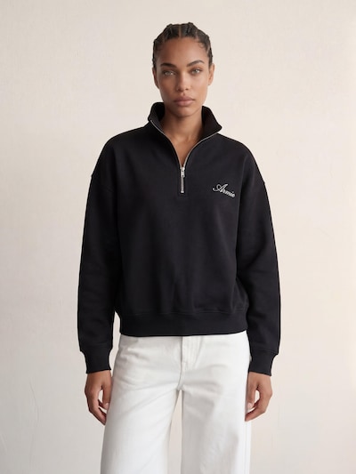 ARMIE Sweat-shirt 'The Charlie Half-Zip Sweatshirt' en XS en noir, Vue avec produit