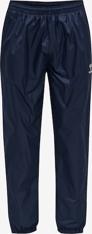 Hummel Tapered Workout Pants in Blue: front