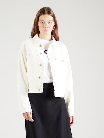 BOSS Orange - Chaqueta de entretiempo en blanco: frente