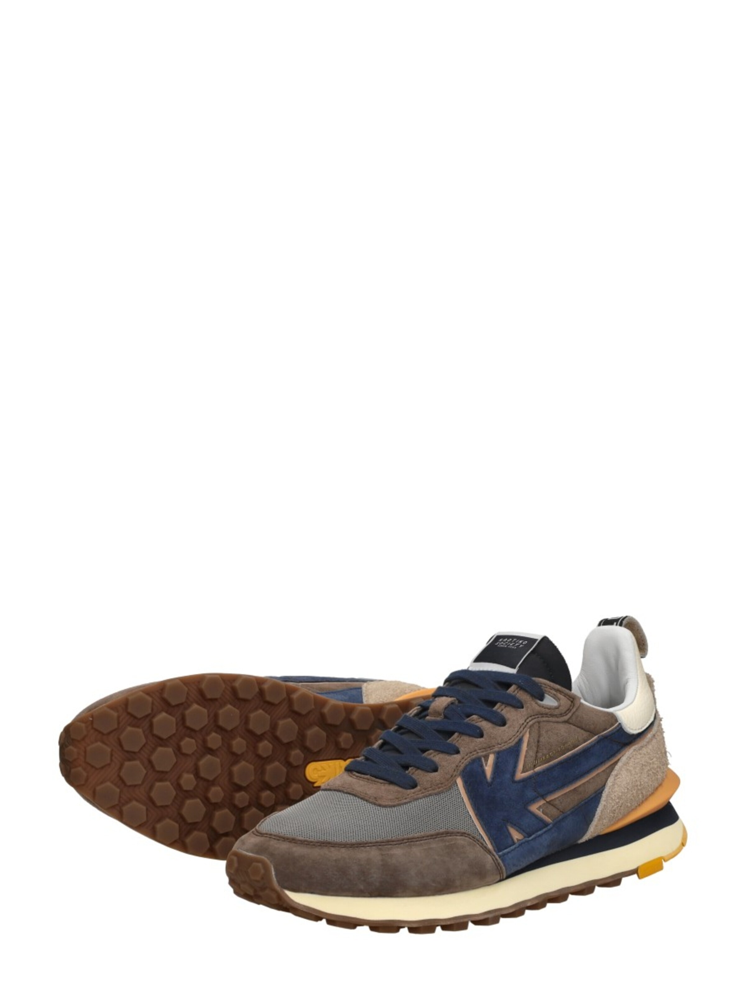 Baskets basses 'Nara' Kaotiko en marron