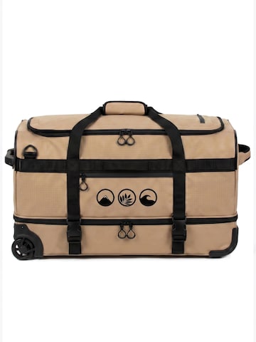 SONS OF ALOHA Travel Bag 'XL Rucksack mit Rollen FLOW Reisetasche mit Rollen' in Beige: front