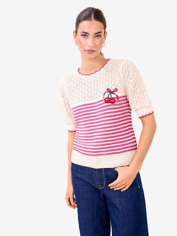 Lipsy Kampsun, värv valge: eest vaates