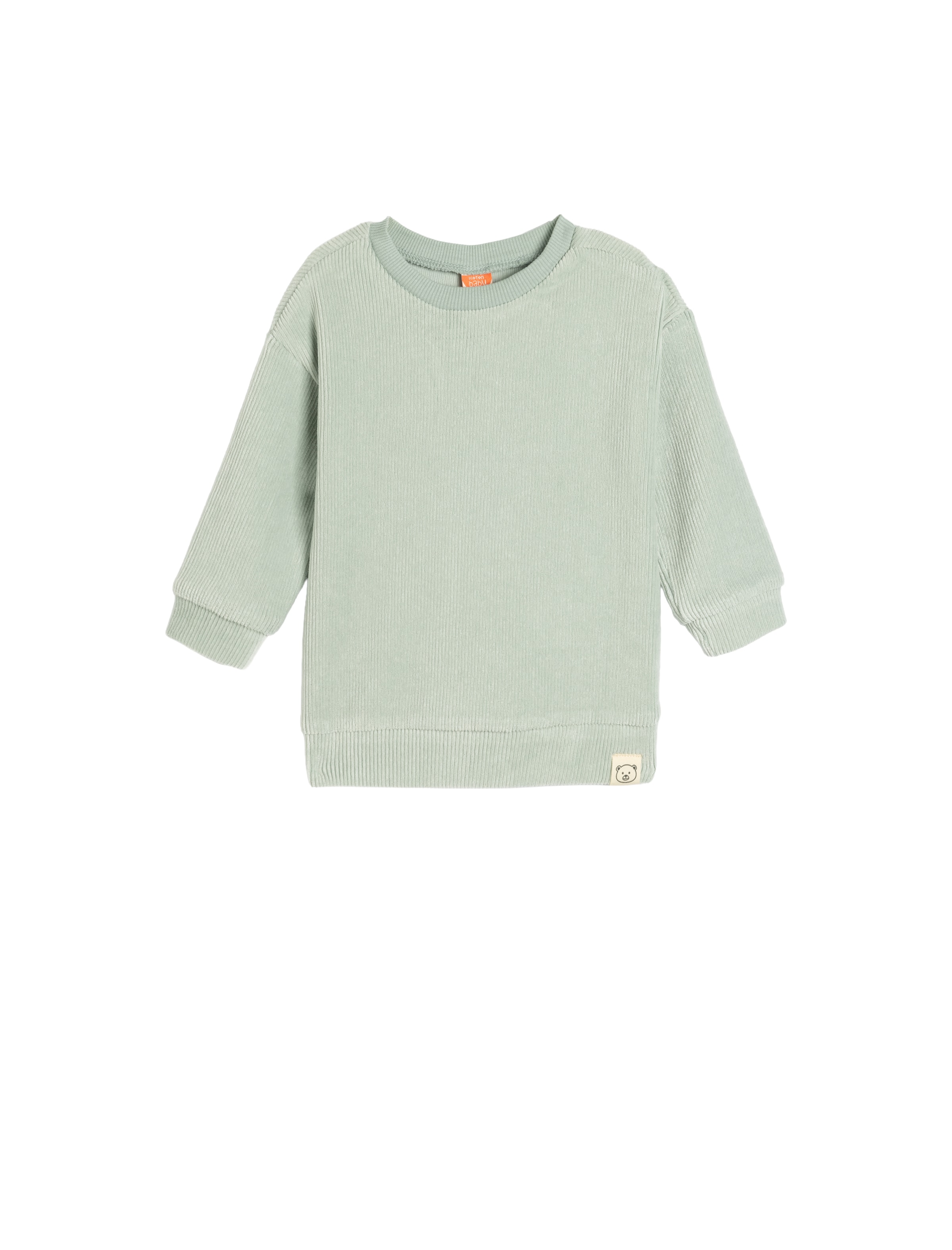 Koton Sweatshirt in Groen: voorkant