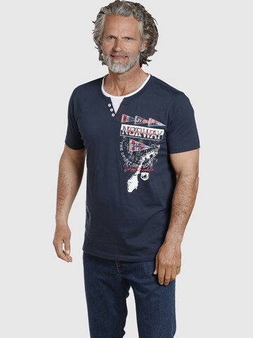 Jan Vanderstorm T-Shirt ' Peder ' in Blau: predná strana