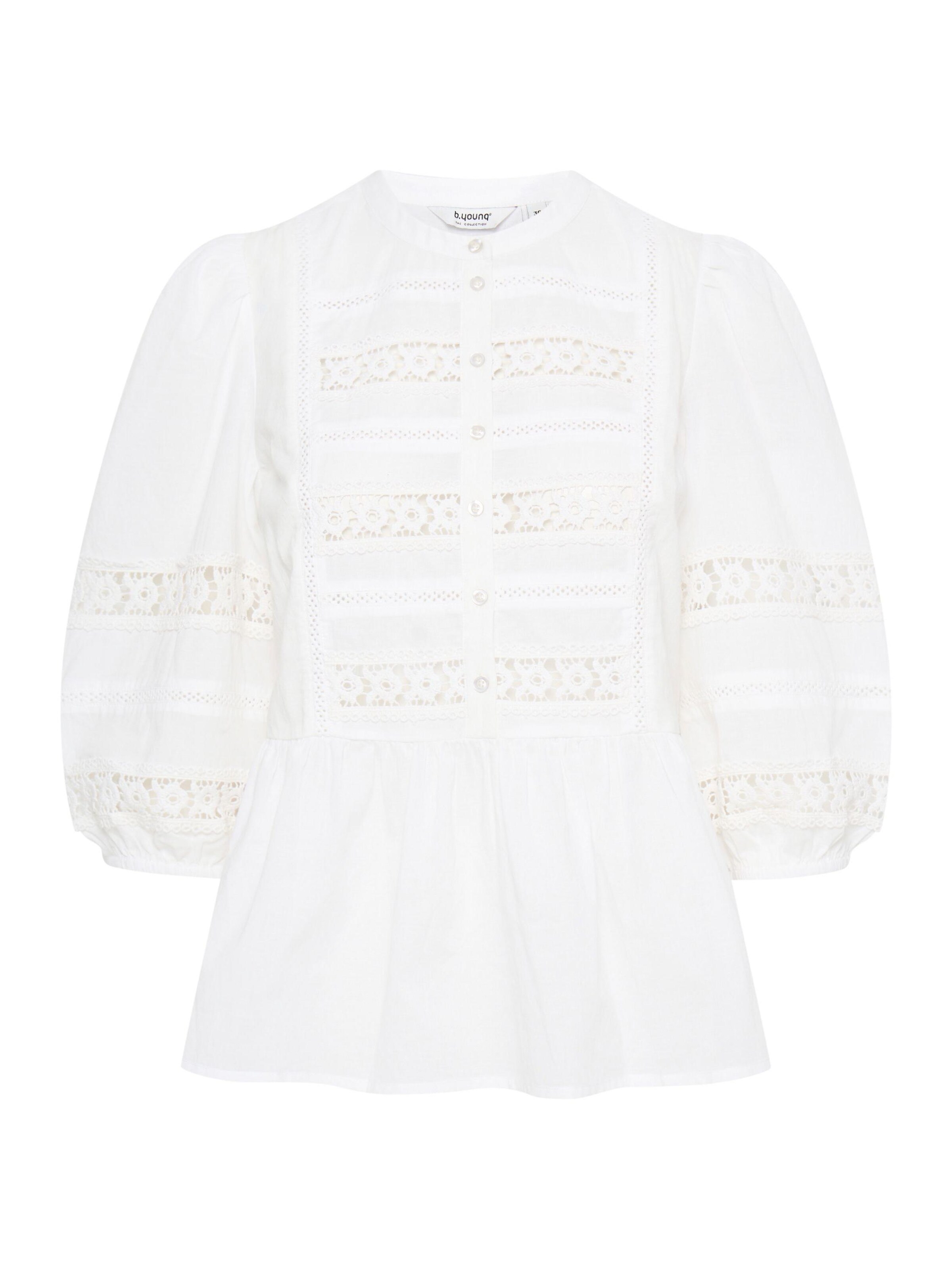 b.young Blouse 'Icot' in Wit: voorkant