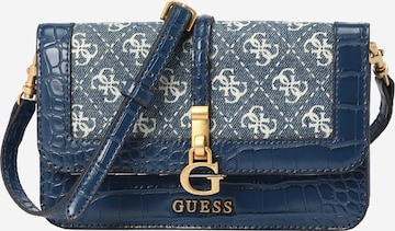 GUESS - Mala de ombro 'JAMES' em azul: frente