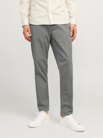 JACK & JONES - Tapered Pantalón chino 'Stace Harlow' en gris: frente
