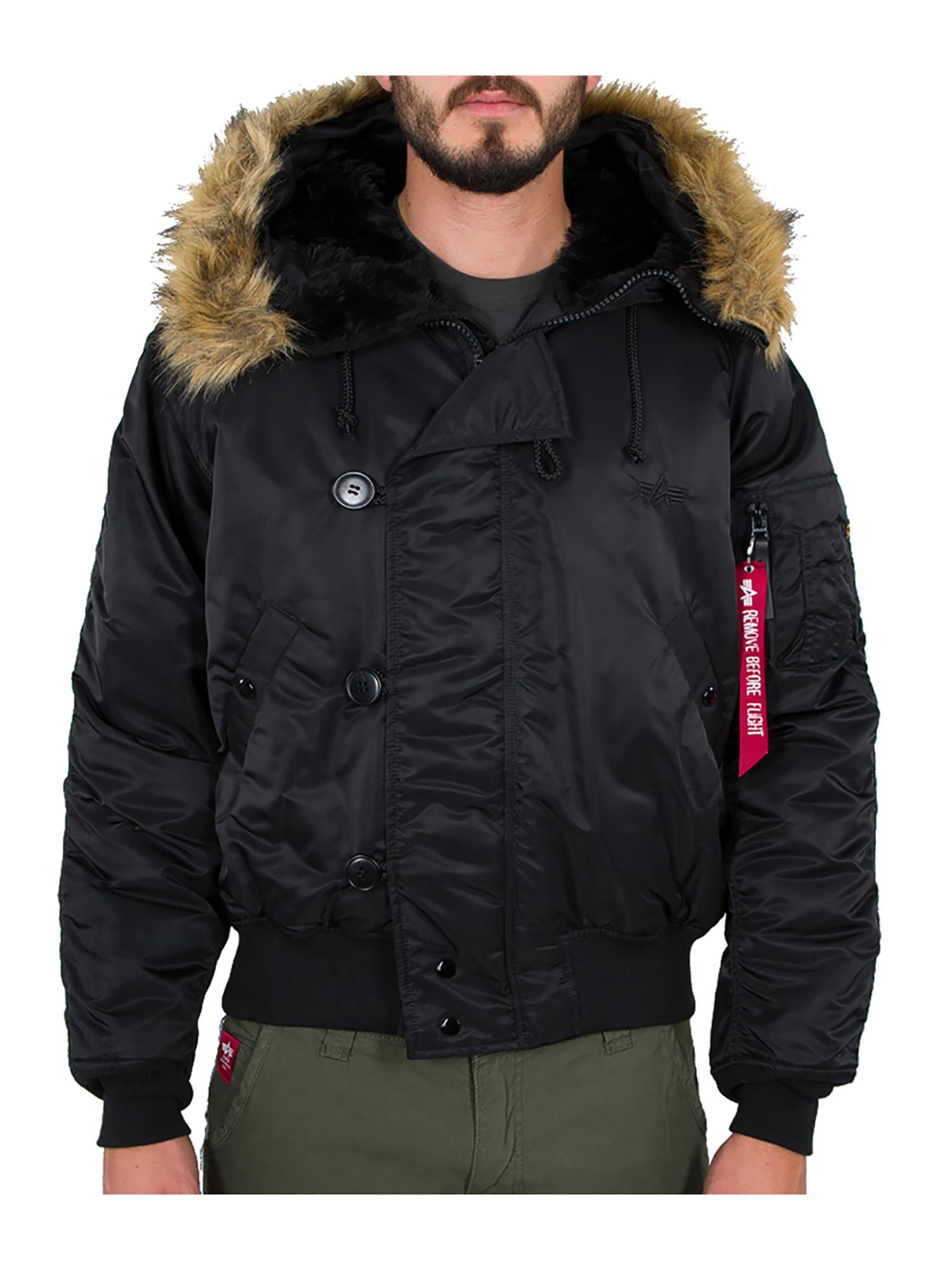 ALPHA INDUSTRIES Winterjacke 'N2B'‌‌‌‌‌‌‌ in Schwarz