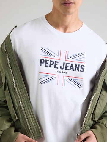 Pepe Jeans Tričko – bílá