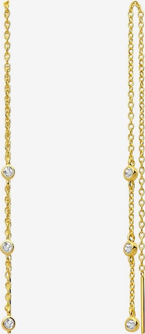 Boucles d'oreilles Lucardi en or : devant