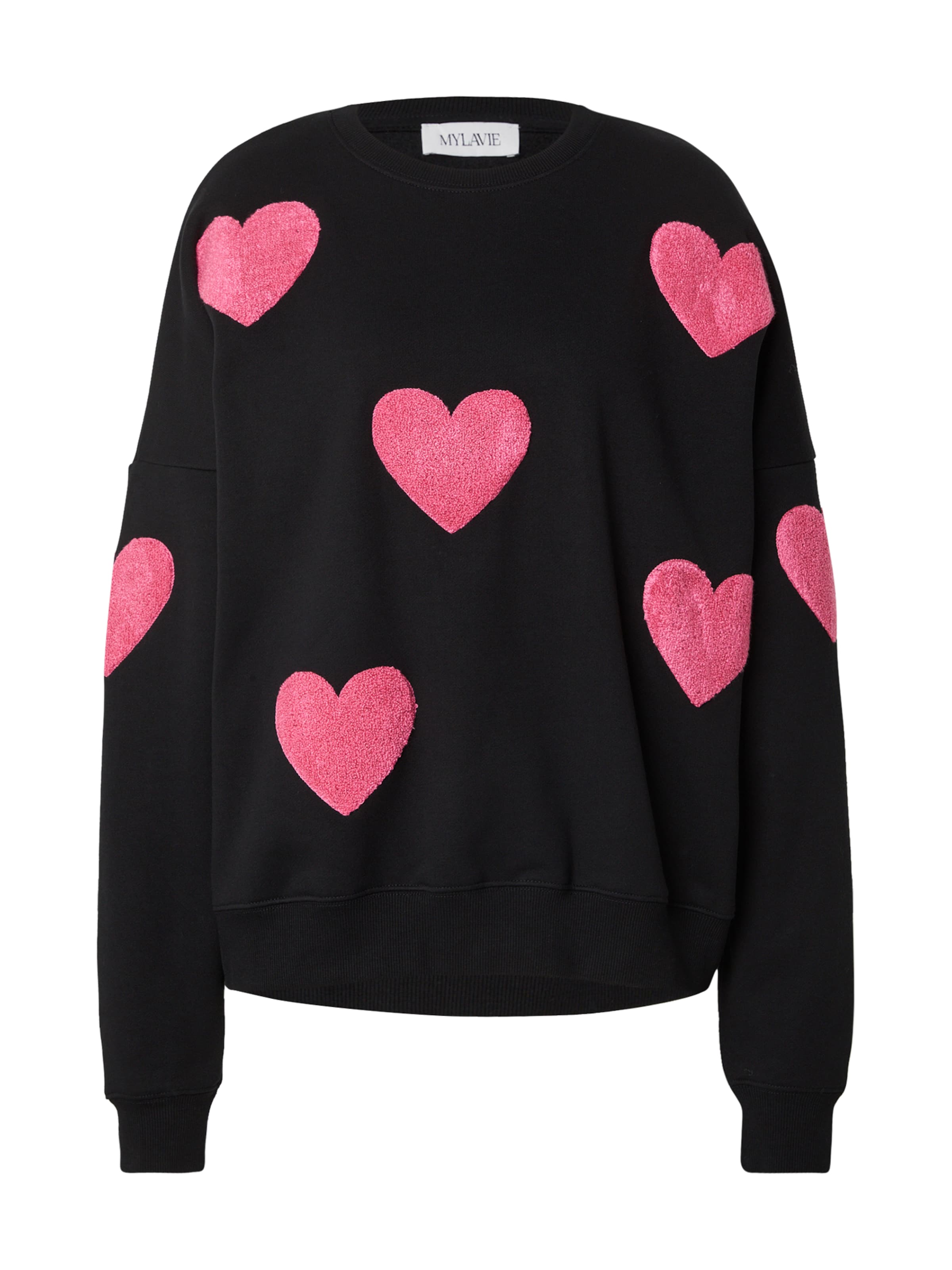 MYLAVIE by Sarah Harrison Sweatshirt in Black: front