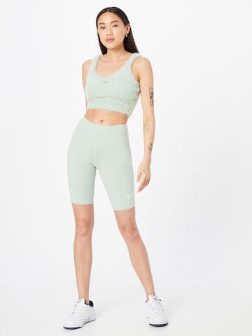 Reebok - Top de punto en verde