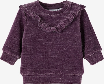 Sweat-shirt 'Romane' NAME IT en violet : devant