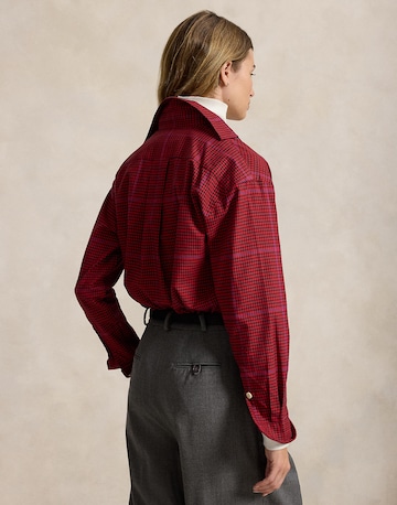 Bluză de la Polo Ralph Lauren pe roșu