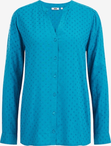 WE Fashion Blouse in Blauw: voorkant