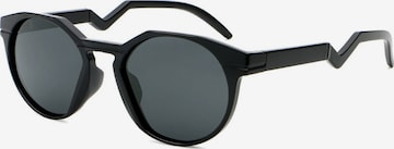 VEYREY Sonnenbrille 'Contralance' in Schwarz: Vorderseite