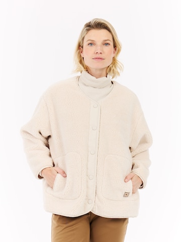 PROTEST Fleece jas 'PRTEdith' in Wit
