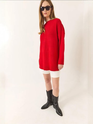 Bianco Lucci - Pullover 'Pullover' em vermelho