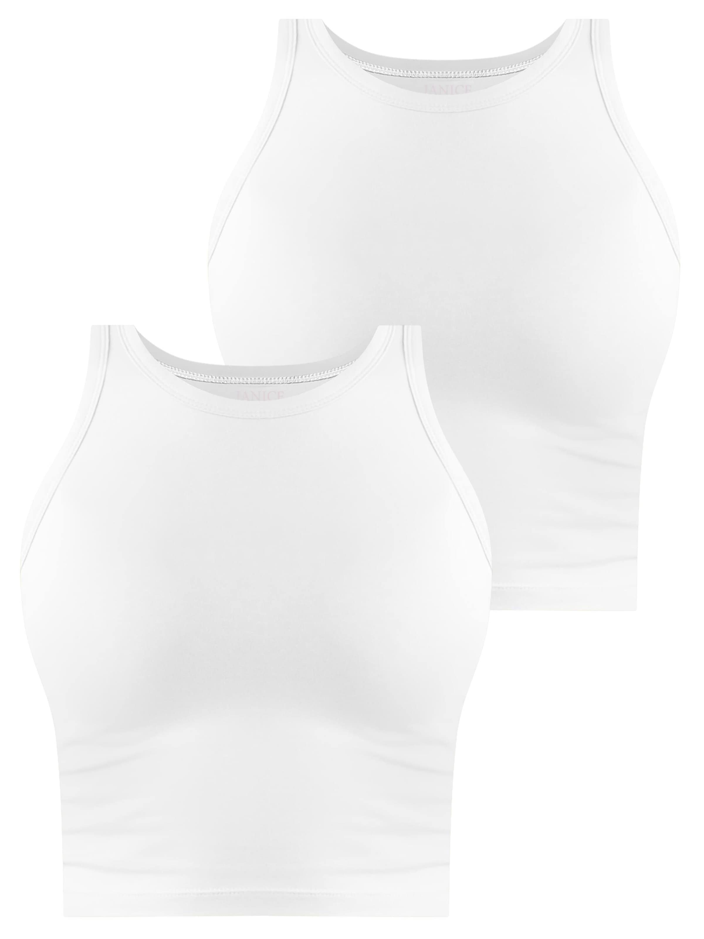 Top 'Niah' di Janice in bianco: frontale