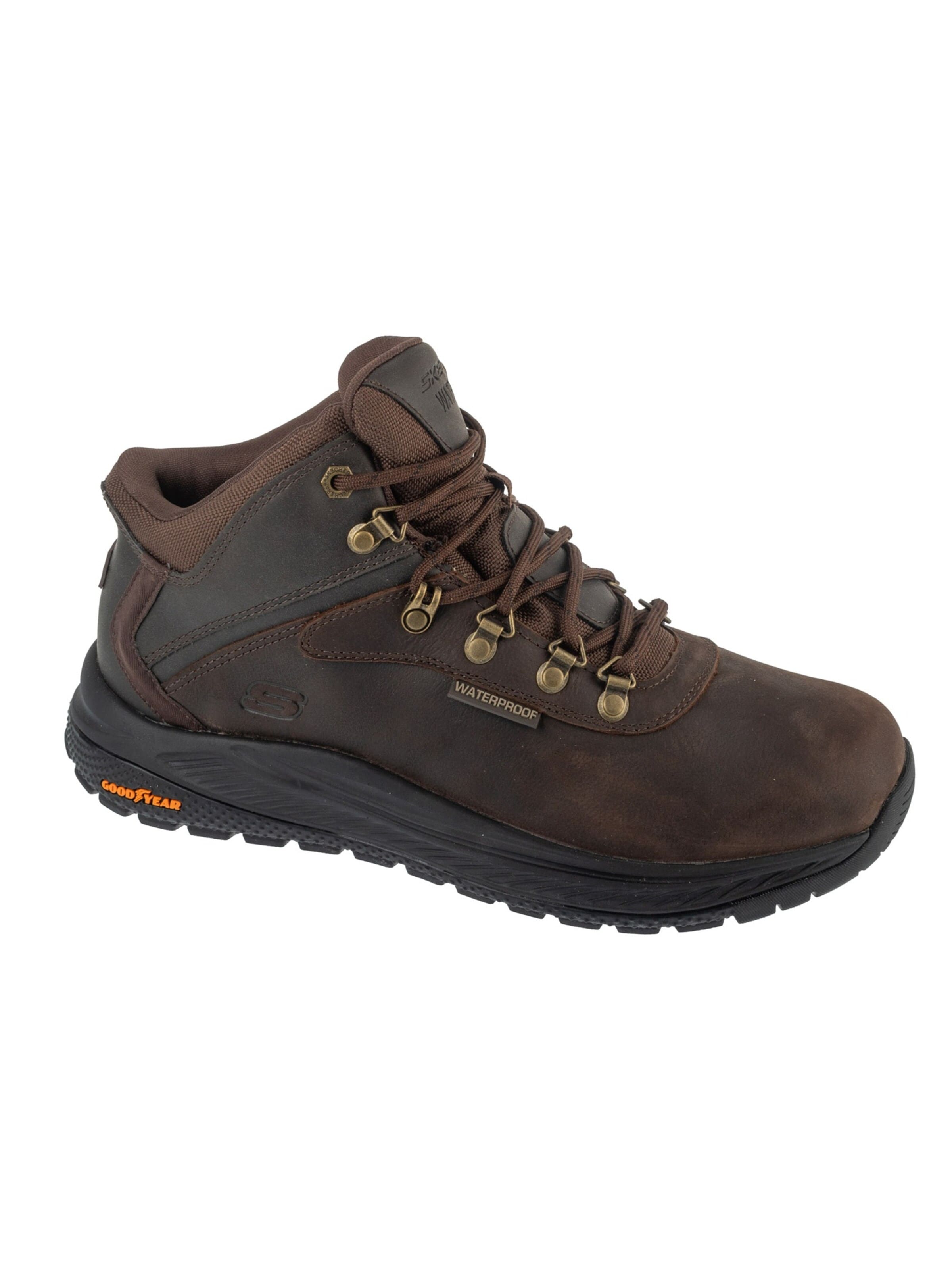 SKECHERS Veterboots 'Skechers Slip-Ins: Meroe - Pikeman' in Bruin: voorkant