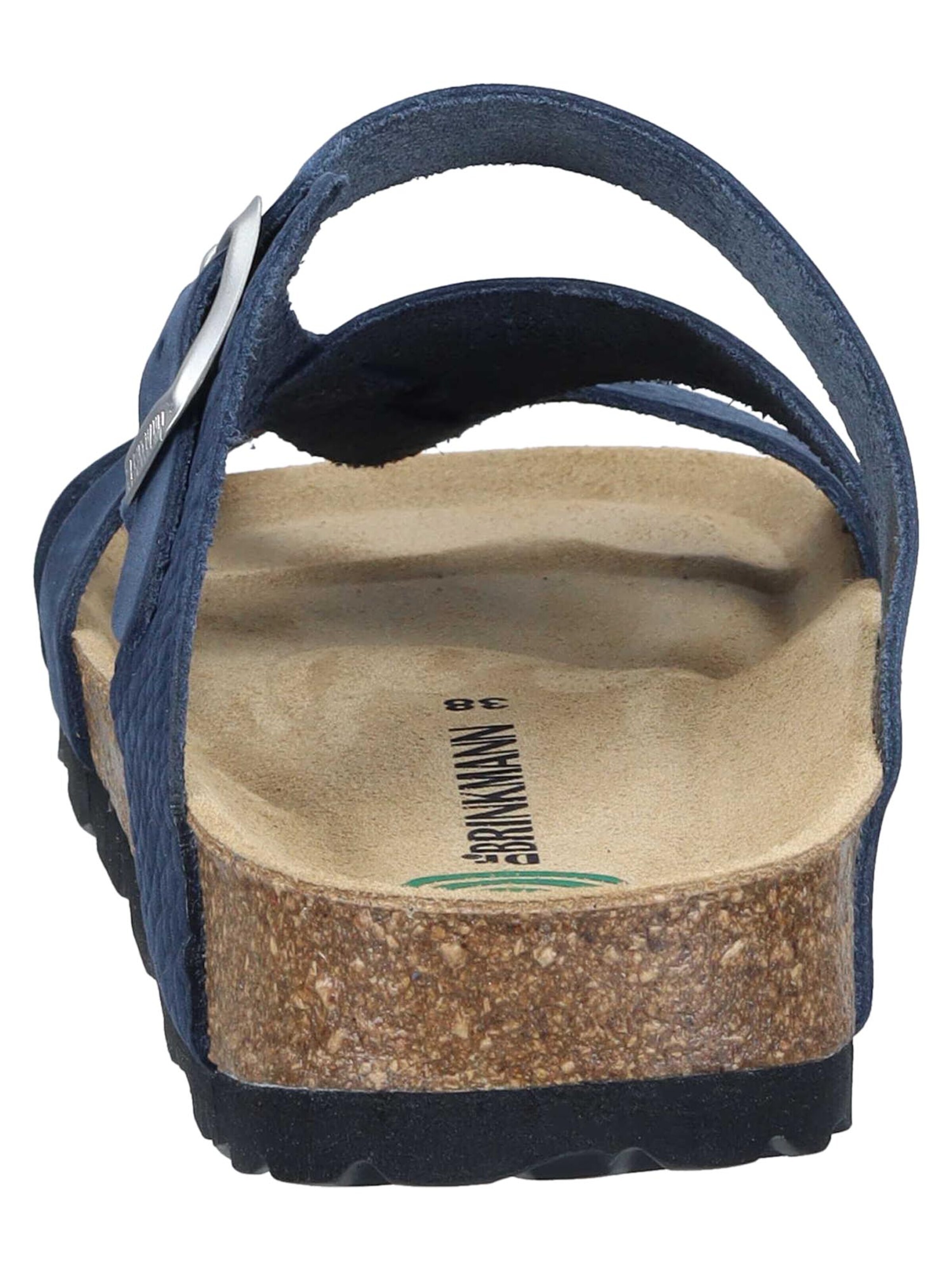 DR. BRINKMANN Muiltjes 'Oliva' in Blauw
