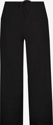 Ulla Popken Regular Pants in Black: front