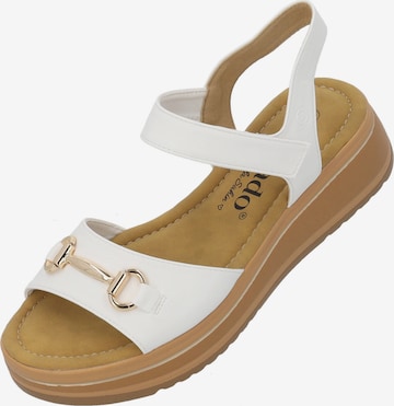 Palado by Sila Sahin Sandale 'Stamelos' in Weiß: Vorderseite