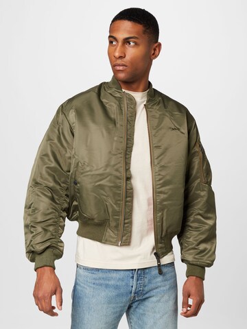 Giacca di mezza stagione 'Airforce90' di Schott NYC in verde: frontale