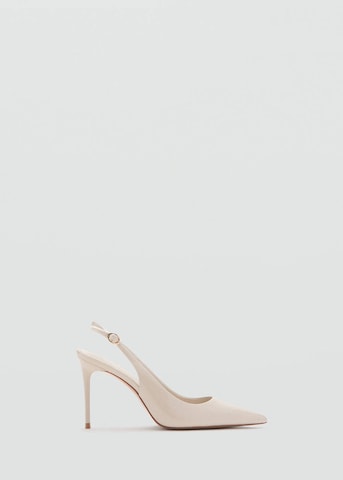 MANGO Slingback Pumps 'Cookienu' in Beige