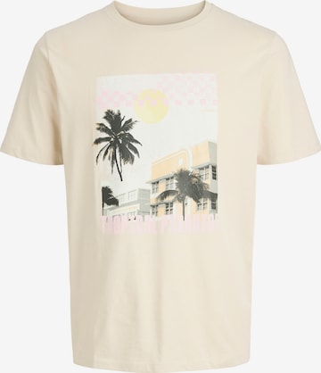 JJ Rebel Tričko 'JREBMASON' - Béžová: predná strana