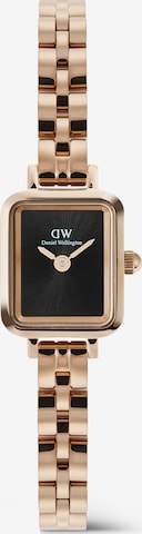 Orologio analogico 'QUADRO MINI' di Daniel Wellington in oro: frontale