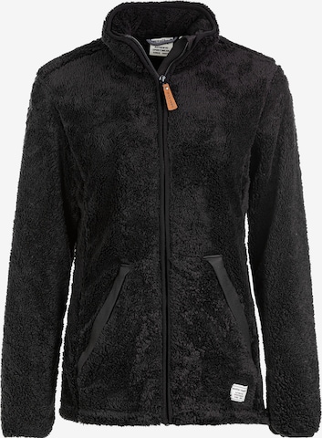 Weather Report Athletic Fleece Jacket in Black: front