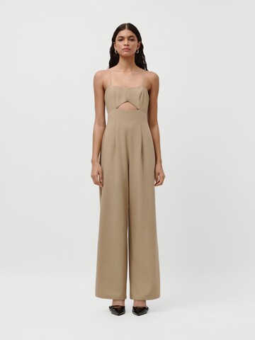 Tuta jumpsuit 'Marei' di LeGer by Lena Gercke in beige: frontale