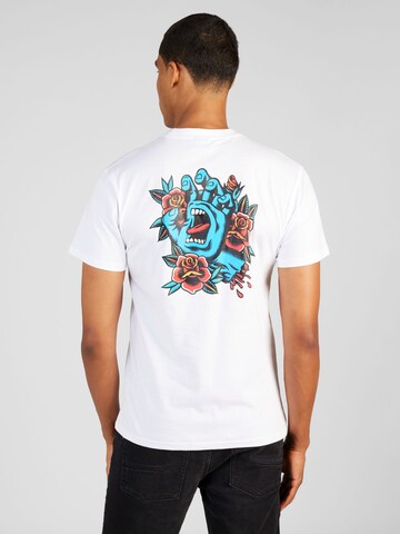 Santa Cruz Shirt 'Screaming Flash Center' in White