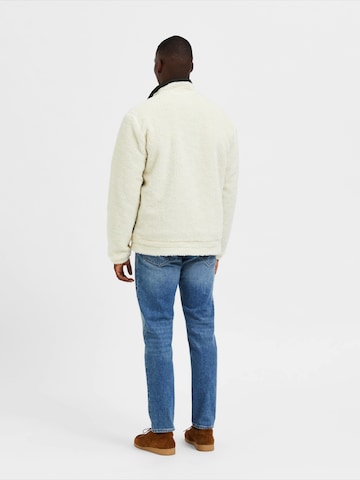 SELECTED HOMME Fleecejacke 'SLHZCHINOOK' in Beige: Rückseite