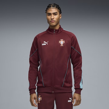 PUMA Trainingsjack 'Portugal King' in Rood: voorkant