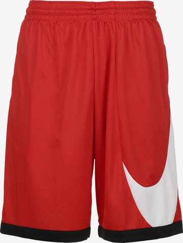 NIKE Wide leg Workout Pants in Red: front