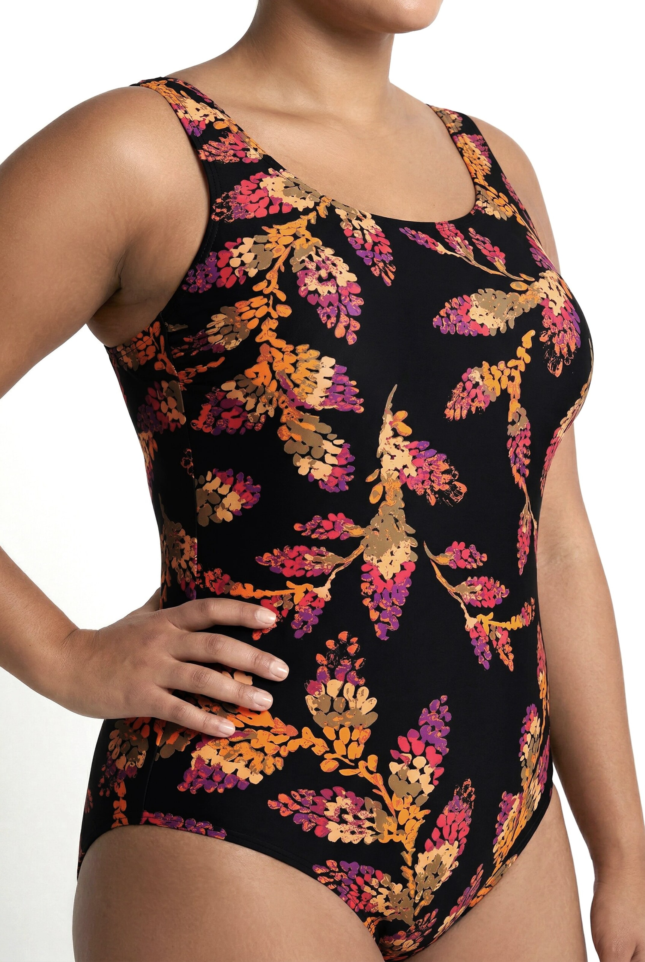 Ulla Popken Classic Swimsuit in Black