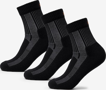 Occulto Athletic Socks 'Makalu' in Black: front