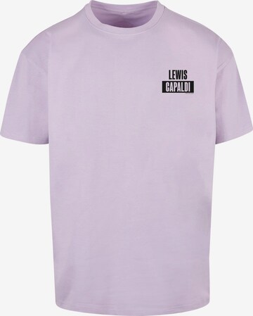 T-Shirt 'Lewis Capaldi' Merchcode en violet : devant