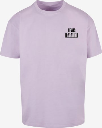 Merchcode Shirt 'Lewis Capaldi' in Purple: front