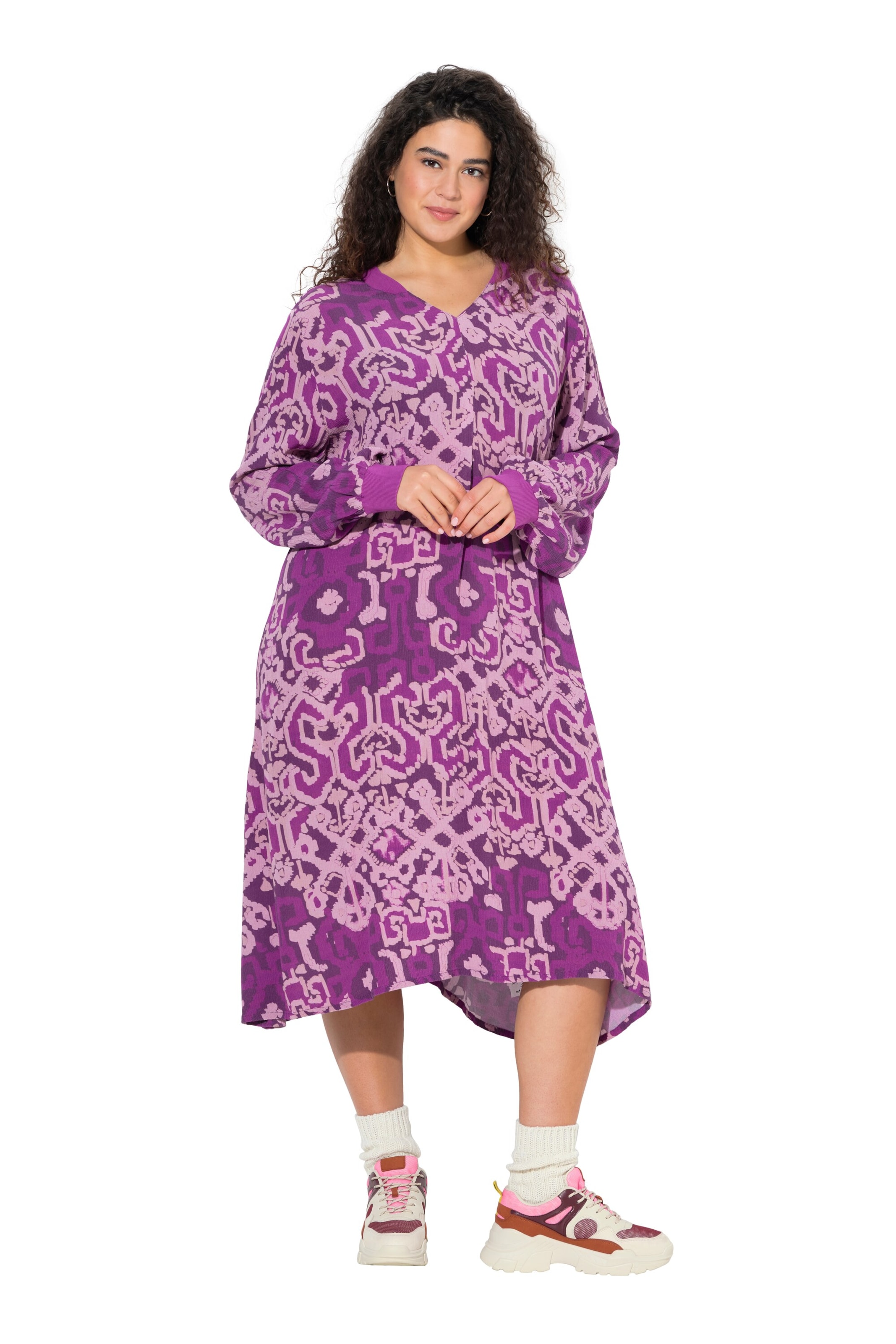 Ulla Popken Kleid in Lila: Vorderseite